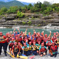 Rafting in Vjosa river, Albania,Permet ,Gjirokaster